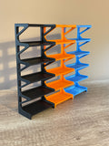 Display Stand for Hot Wheels | CAR STACKER for Matchbox Collectable cars | Holds 6 cars | Space saving display |  1:64 miniature Car shelf. TOMICA