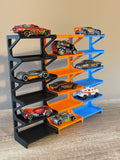 Display Stand for Hot Wheels | CAR STACKER for Matchbox Collectable cars | Holds 6 cars | Space saving display |  1:64 miniature Car shelf. TOMICA