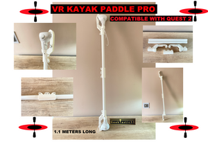 KAYAK PADDLE fits Quest 2 | Quest 2 Compatible Oar grip | V.R Canoe Paddle handle | VR kayak accessory works great | Improves the realism.