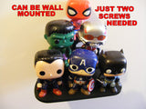 Custom 6 Funko Pop Figure display stand - Funko Pop Display Wall Stand - Funko Pop Shelves - Funko Display Stand - Custom Pop Vinyl