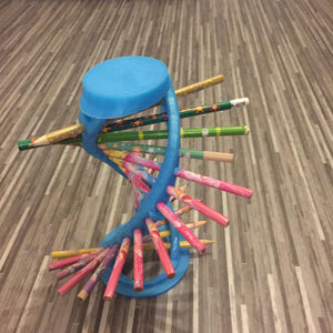 DNA Helix pencil holder.