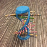 DNA Helix pencil holder.