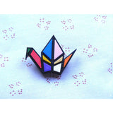 Crane Rainbow Brooch.