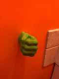 The SUPER HERO GREEN HAND towel hanger . superhero bathroom towel holder. SUPERHERO BATHROOM