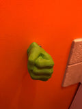 The SUPER HERO GREEN HAND towel hanger . superhero bathroom towel holder. SUPERHERO BATHROOM