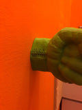 The SUPER HERO GREEN HAND towel hanger . superhero bathroom towel holder. SUPERHERO BATHROOM