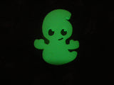 Glow in the dark Ghost Door wedge. This Amazing Halloween Doorstop Glows Green. Ghostly Doorstop for a Halloween Party. Cute Ghost Door stop