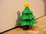 Christmas Tree Doorstop Fun festive Ornament. This Christmas tree Door Stop makes our first Christmas Cute. Xmas Tree holiday decor.