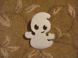 Glow in the dark Ghost Door wedge. This Amazing Halloween Doorstop Glows Green. Ghostly Doorstop for a Halloween Party. Cute Ghost Door stop