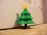 Christmas Tree Doorstop Fun festive Ornament. This Christmas tree Door Stop makes our first Christmas Cute. Xmas Tree holiday decor.