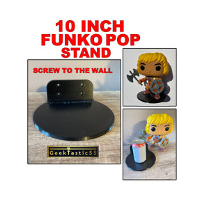 10 inch Funko Pop Display Wall Stand - 10" Out the box Custom Funko Pop DISPLAY