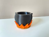 Cauldron Planter. A Unique Witch Decor plant pot or wizarding world Cacti succulent cute desk planter. Mini Planter box. Gothic Office pot