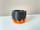 Cauldron Planter. A Unique Witch Decor plant pot or wizarding world Cacti succulent cute desk planter. Mini Planter box. Gothic Office pot