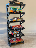 Display Stand for Hot Wheels | CAR STACKER for Matchbox Collectable cars | Holds 6 cars | Space saving display |  1:64 miniature Car shelf. TOMICA